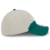Men's New Era Cream/Kelly Green York Jets 2023 Sideline Historic 39THIRTY Flex Hat