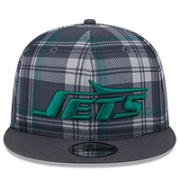 Men's New Era Gray New York Jets 2024 Sideline Statement 9FIFTY Snapback Hat
