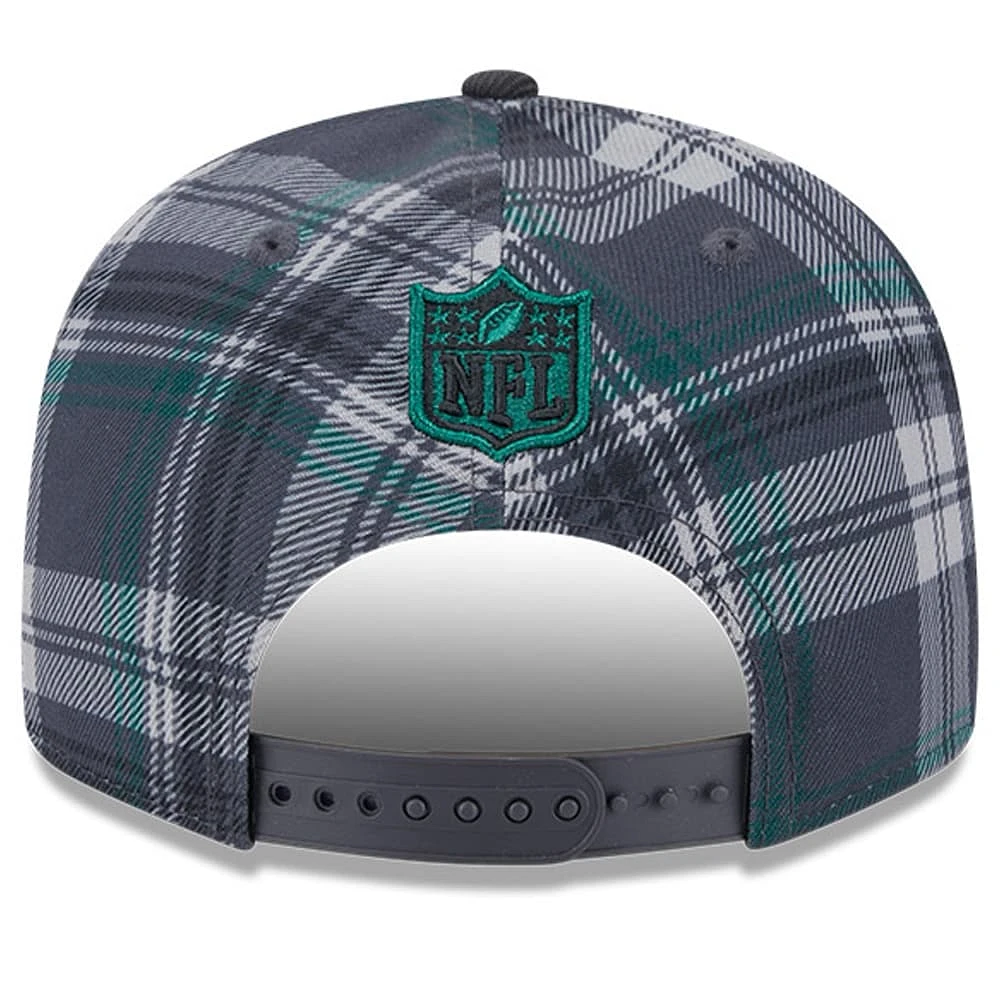 Men's New Era Gray New York Jets 2024 Sideline Statement 9FIFTY Snapback Hat