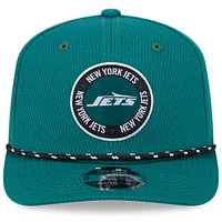 Men's New Era Green New York Jets 2024 Sideline 9SEVENTY Stretch-Snap Hat