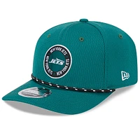 Men's New Era Green New York Jets 2024 Sideline 9SEVENTY Stretch-Snap Hat