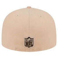 Casquette ajustée 59FIFTY Candied Pecan de New Era pour homme, couleur tan, des York Jets