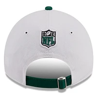 Men's New Era  White/Green New York Jets 2023 Sideline 9TWENTY Adjustable Hat