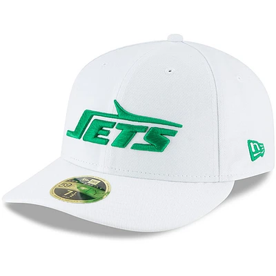 Casquette ajustée 59FIFTY à profil bas New York Jets Omaha Era pour homme, blanche