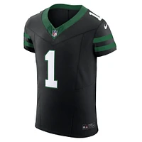 Men's Nike Ahmad Sauce Gardner Legacy Black New York Jets Alternate Vapor F.U.S.E. Elite Jersey