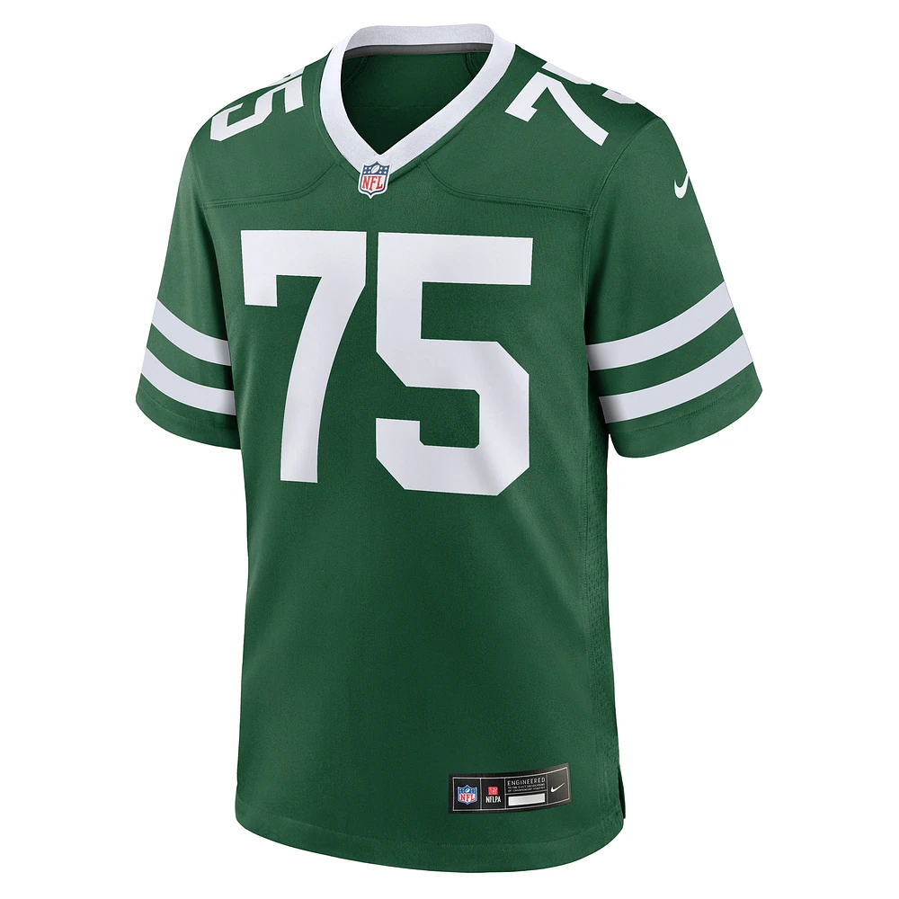 Men's Nike Alijah Vera-Tucker Legacy Green New York Jets Team Game Jersey