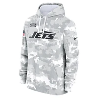 Men's Nike Arctic Camo New York Jets 2024 Salute to Service Club Fleece Pullover Hoodie