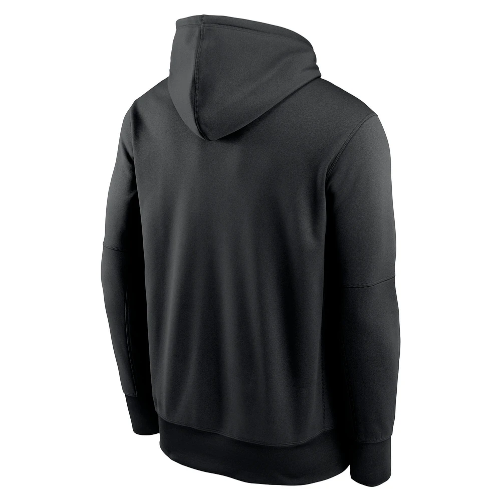 Sweat à capuche Nike New York Jets Performance pour homme, noir
