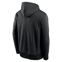 Sweat à capuche Nike New York Jets Performance pour homme, noir