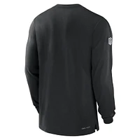 Men's Nike Black New York Jets Sideline Player Performance Long Sleeve T-Shirt