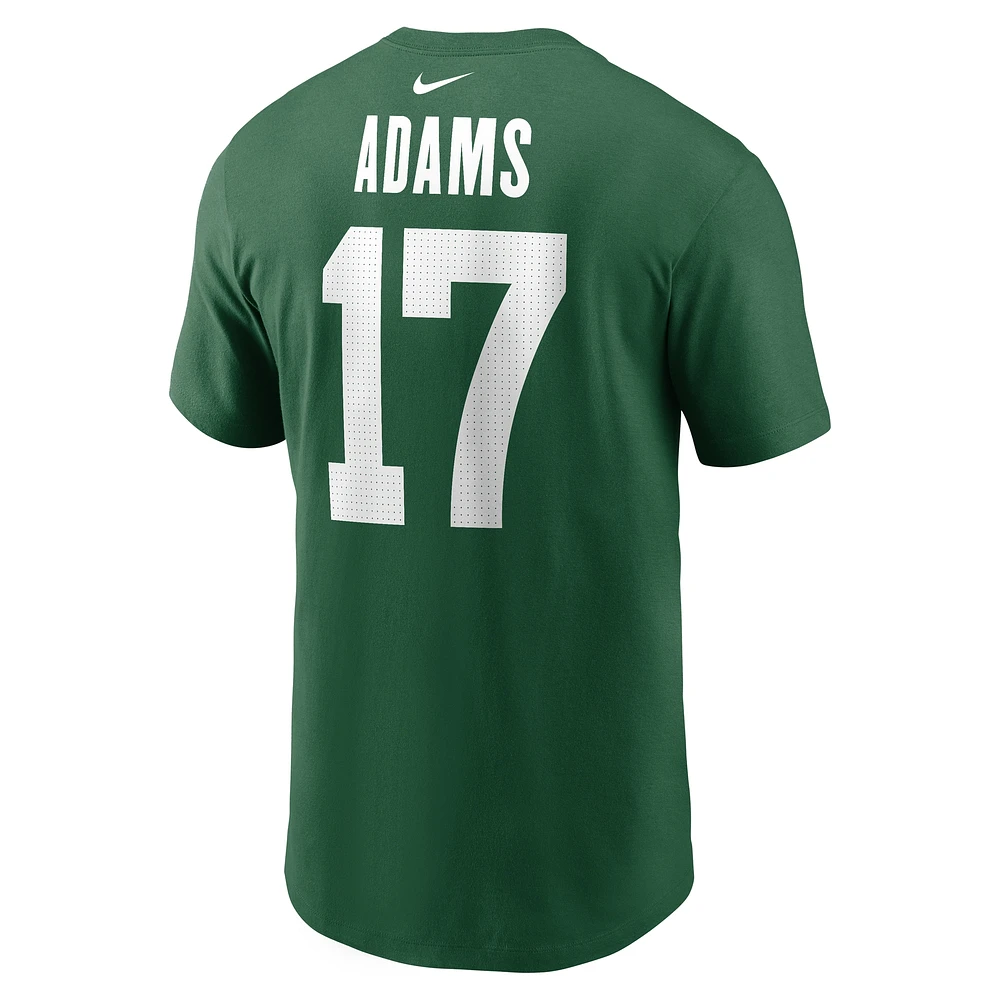 Men's Nike Davante Adams Green New York Jets Name & Number T-Shirt