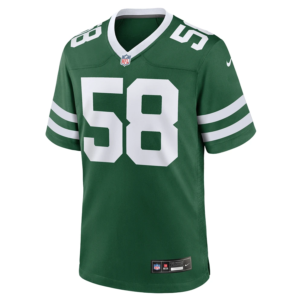 Men's Nike Eric Watts Legacy Green New York Jets Team Game Jersey