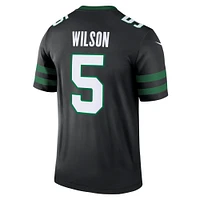 Men's Nike Garrett Wilson Black New York Jets Alternate Legend Jersey