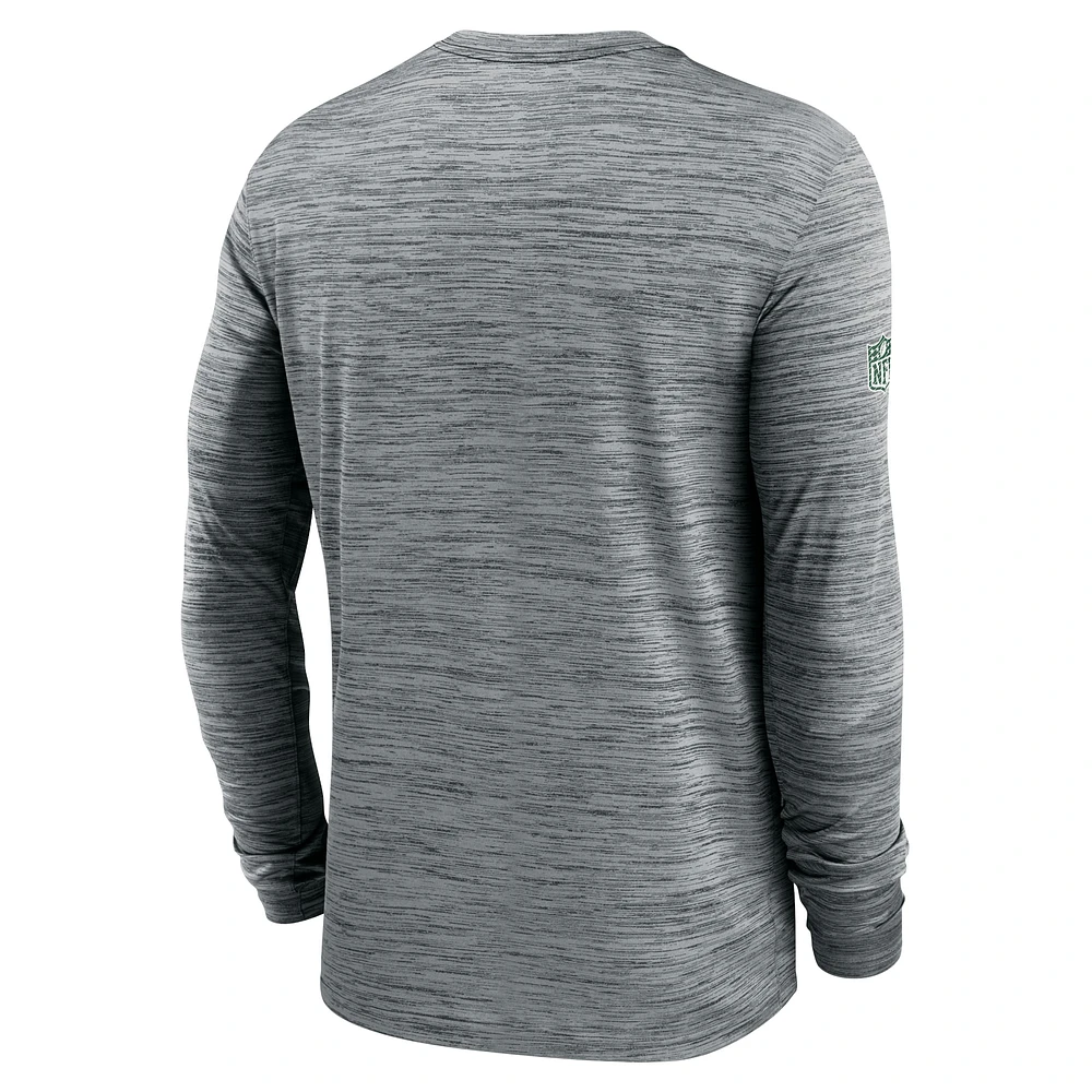 Men's Nike New York Jets 2024 Sideline Velocity Performance Long Sleeve T-Shirt
