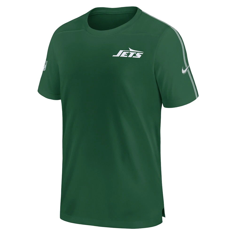 Men's Nike Green New York Jets 2024 Sideline Coach UV Performance T-Shirt