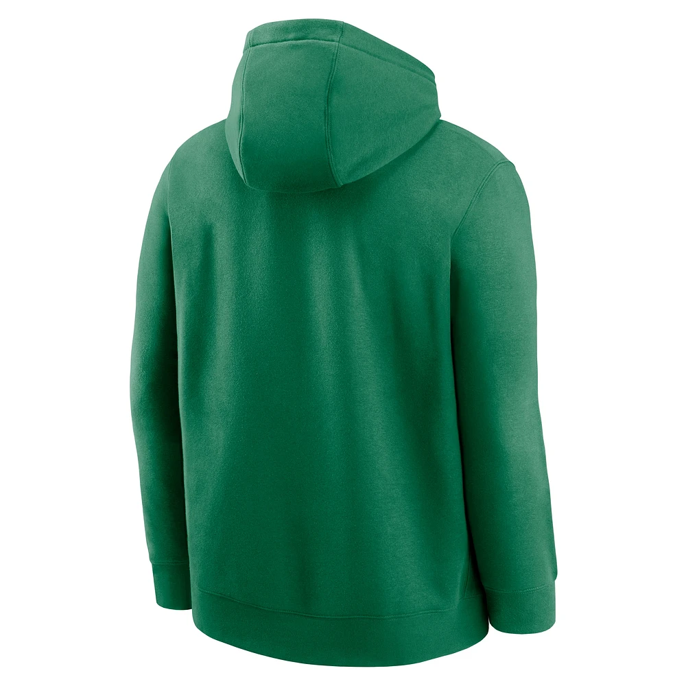 Men's Nike Green New York Jets Big & Tall Club Logo Pullover Hoodie