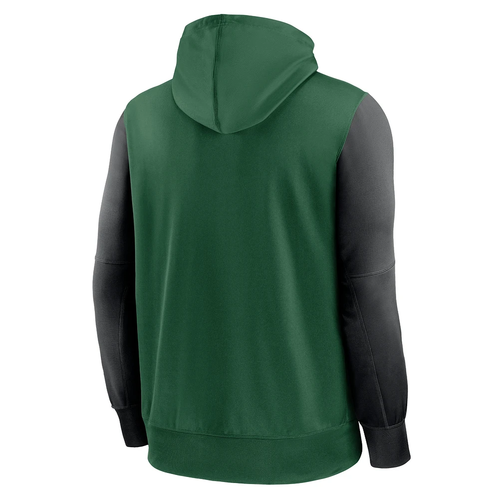 Men's Nike  Green New York Jets Performance Full-Zip Hoodie