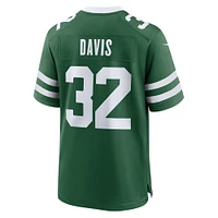Men's Nike Isaiah Davis Legacy Green New York Jets Team Game Jersey