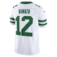 Men's Nike Joe Namath Legacy White New York Jets Vapor F.U.S.E. Limited Jersey