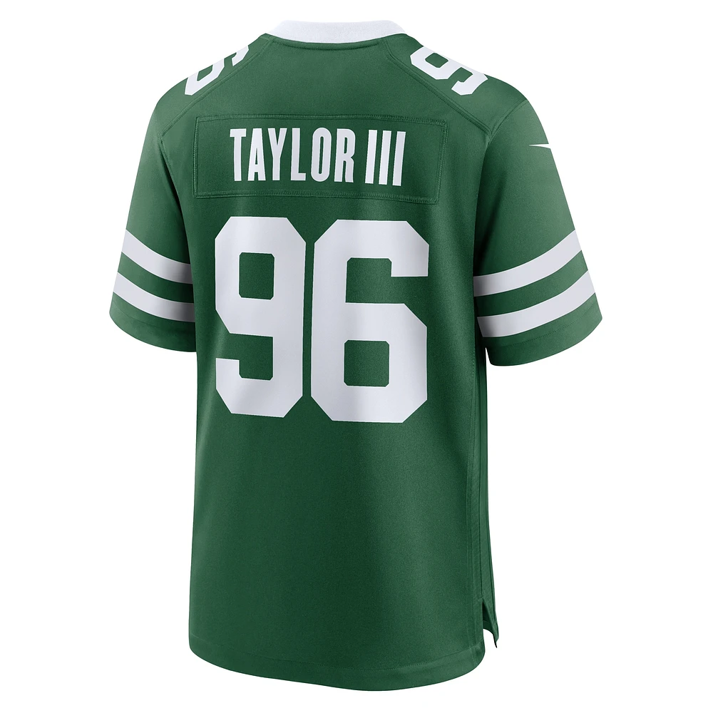 Men's Nike Leonard Taylor III Legacy Green New York Jets Team Game Jersey
