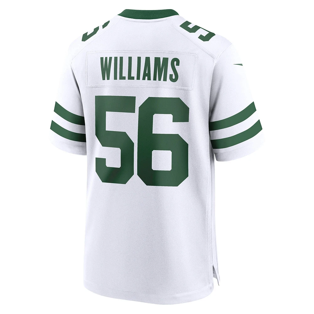 Men's Nike Quincy Williams Legacy White New York Jets Game Jersey