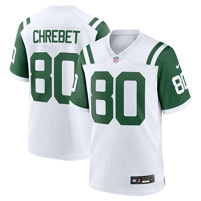 Maillot de match classique pour joueur retraité alternatif des New York Jets Nike Wayne Chrebet blanc homme