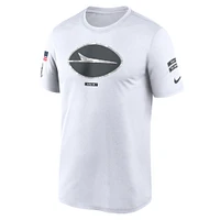 Men's Nike White New York Jets 2024 Salute To Service Legend Performance T-Shirt