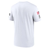 Men's Nike White New York Jets 2024 Salute To Service Legend Performance T-Shirt