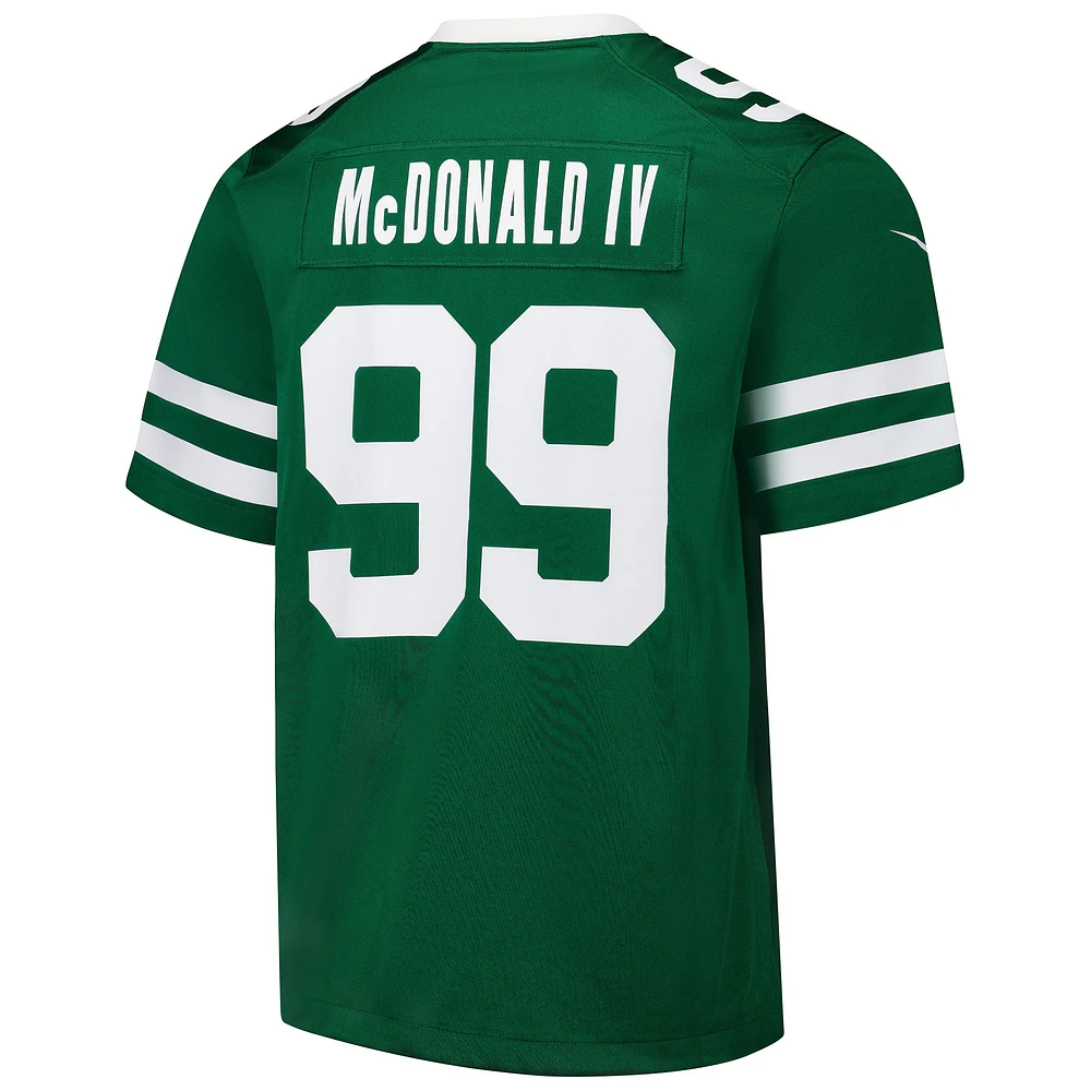 Men's Nike Will McDonald IV Legacy Green New York Jets Team Game Jersey