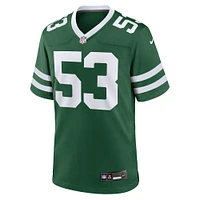Men's Nike Zaire Barnes Legacy Green New York Jets Team Game Jersey