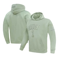 Men's Pro Standard Ahmad Sauce Gardner Light Green New York Jets Player Name & Number Pullover Hoodie