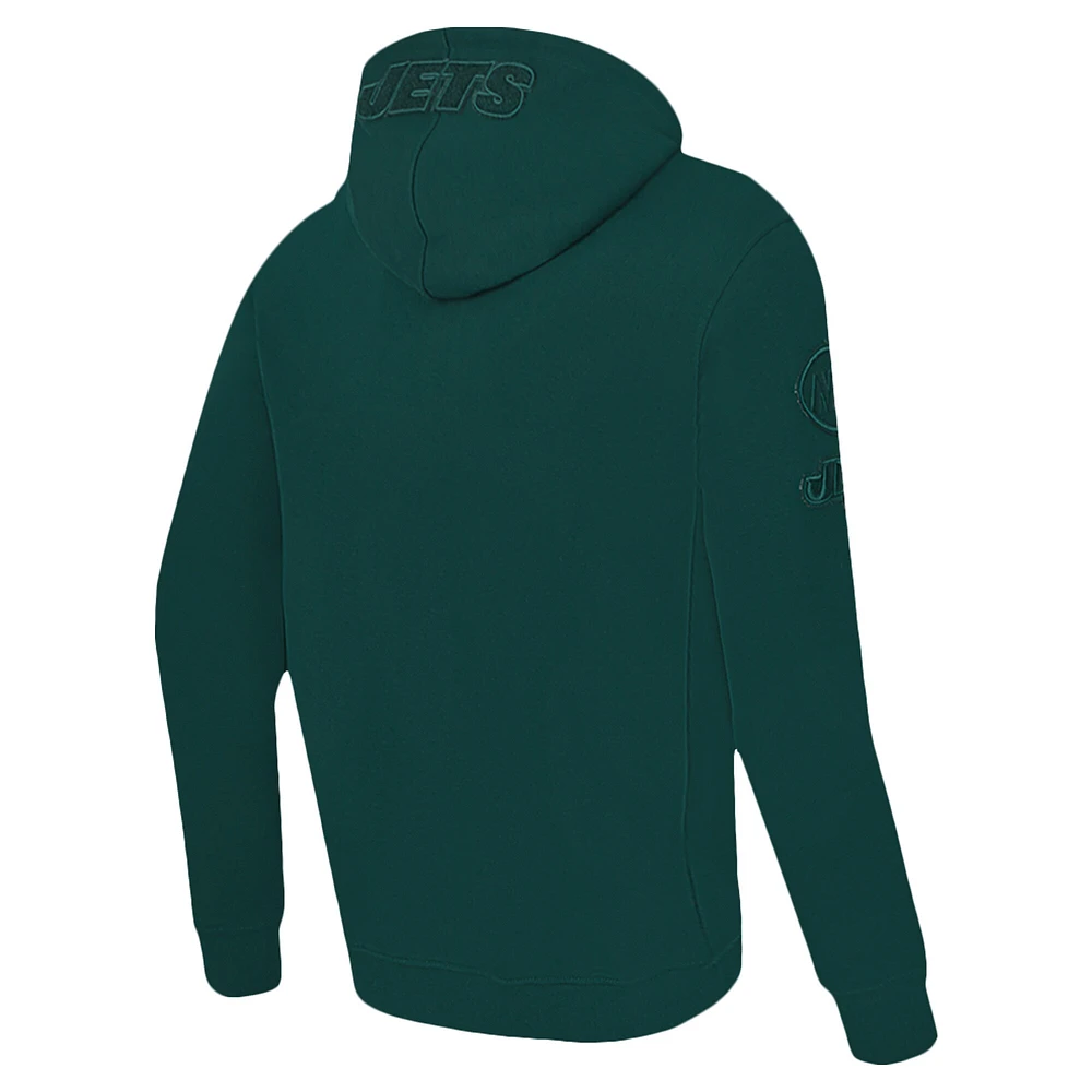 Men's Pro Standard Green New York Jets Triple Tonal Full-Zip Hoodie