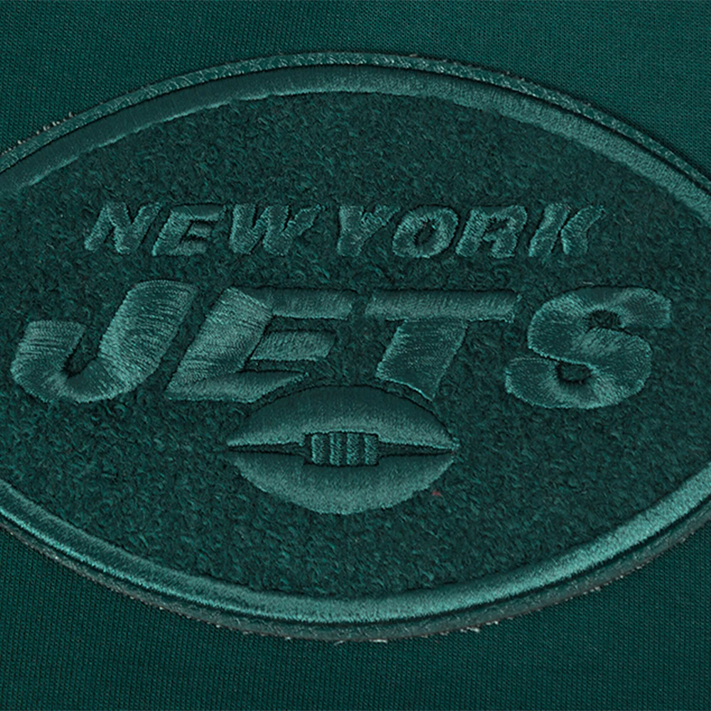 Men's Pro Standard Green New York Jets Triple Tonal Full-Zip Hoodie
