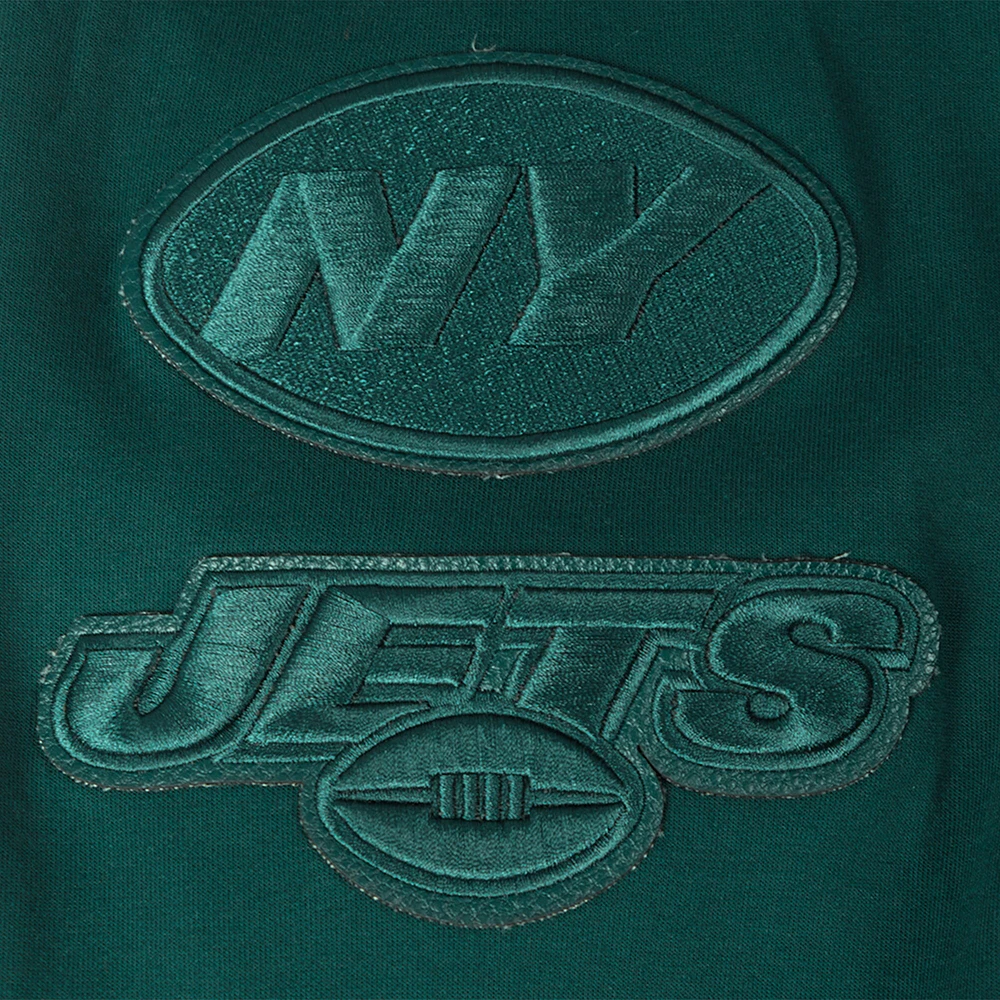 Men's Pro Standard Green New York Jets Triple Tonal Full-Zip Hoodie