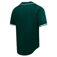 Men's Pro Standard Green New York Jets Triple Tonal Mesh Button-Up Shirt