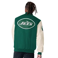 Veste de survêtement complète verte Starter New York Jets pour homme