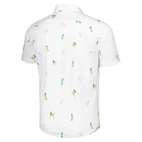 Men's Tommy Bahama White New York Jets Nova Wave Flocktail Button-Up Shirt