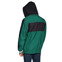 Men's Tommy Hilfiger Green New York Jets Gael Lightweight Half-Zip Hoodie Jacket