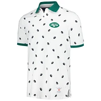 Polo Tommy Hilfiger blanc en piqué New York Jets Bryce pour hommes