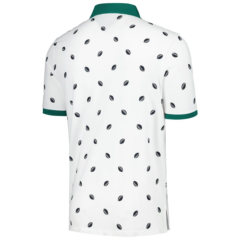 Polo Tommy Hilfiger blanc en piqué New York Jets Bryce pour hommes