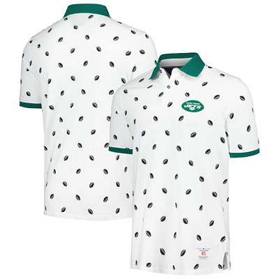 Polo Tommy Hilfiger blanc en piqué New York Jets Bryce pour hommes