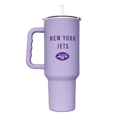 Jets de New York 40oz. Gobelet doux au toucher lavande