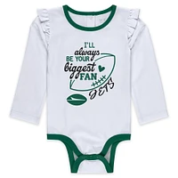 Newborn & Infant WEAR by Erin Andrews New York Jets Three-Piece Long Sleeve Bodysuit, Tutu and Sweatpants Set