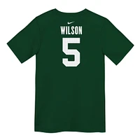 Preschool Nike Garrett Wilson Green New York Jets Player Name & Number T-Shirt