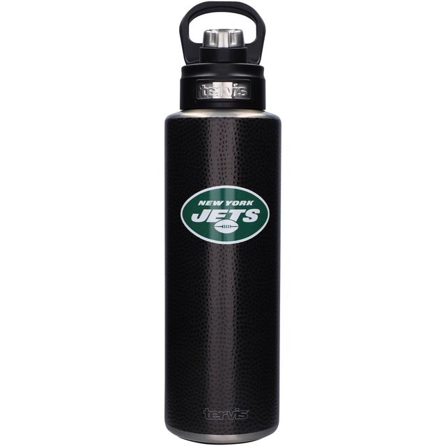 Tervis Jets de New York 40 oz. Bouteille d'eau en cuir à large ouverture