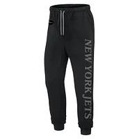 Unisex Fanatics  Black New York Jets Elements Phenom Fleece Jogger Pants