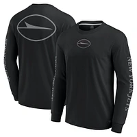 Unisex Fanatics Black New York Jets Elements Strive Long Sleeve T-Shirt