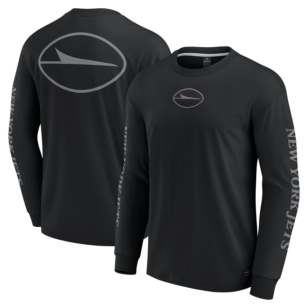 Unisex Fanatics Black New York Jets Elements Strive Long Sleeve T-Shirt