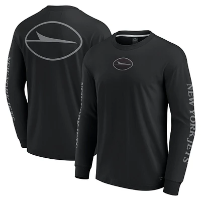 Unisex Fanatics Black New York Jets Elements Strive Long Sleeve T-Shirt