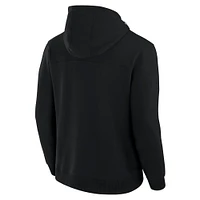 Unisex Fanatics Black New York Jets Front Office Tonal Tri-Blend Pullover Hoodie